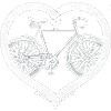 Liebender Radfahrer