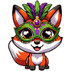 Mardi Gras Fox Mask