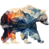 Double-exposure bear