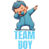 Gender Reveal Party Team Boy Baby Announcement