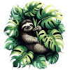 Monstera deliciosa sloth gift