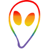 rainbow alien LGBTQI lgbt tshirt