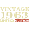 1963 Vintage:61st Anniversary Unique Retro Gift