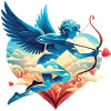 Celestial Cupid with Dreamy Wings