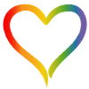 Rainbow Heart t-shirt LGBT lgbt