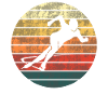 Eiskunstlauf Sunset Silhouette Geschenk