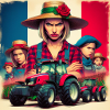 Angry French farmer
