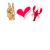 Lobsters Peace Love