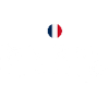 Paris Distressed Glyphen mit französischer Flagge