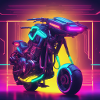 Futuristisches Motorrad