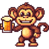 Monkey Beer Party Funny