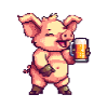 Pig Beer Party Funny