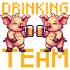 Pig Drinking Team Beer Party