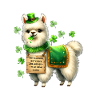 Irish LLAMA lucky charm