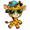 Groovy Giraffe Sunglasses Tee