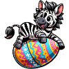Easter Zebra Easter Egg Comic