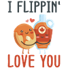 Pancake Lover Kids Valentines Day