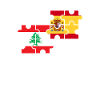 Libanon Spanien Flagge Spanisch Libanese