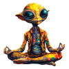 Alien in Meditation