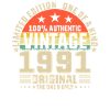 1991 rétro anniversaire Design