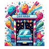 Style comique de lave-auto