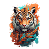 Tiger im Graffiti Stil