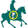 Washington State Flag Cowboy