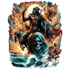 Mythical Warrior & Skull - Fantasy Graphics