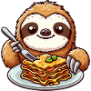 Sloth Loves Pasta Italian Lasagna