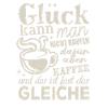 Glück kann man nicht kaufen aber Kaffee - Spruch