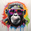 Artwork Schimpanse Spraywork