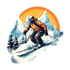 Skifahren Winterspaß
