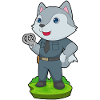 Loup Policier Menottes Police