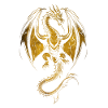 Golden dragon rampant