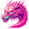 Pinker Drache