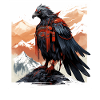 Tengu crow guerrier gardien