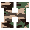 Buchstabe H Militärtarnung - Geschenkidee