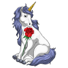 Einhorn Rose Blumen