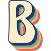 bogstav B alfabet skrifttype Buchstabe B retro skrifttype