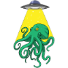 Octopus, Spaceship, Space