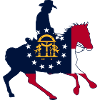Georgia State Flag Cowboy