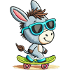 Cool Skater Donkey Tee