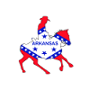 Arkansas State Flag Cowboy