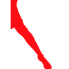 Silhouette de jambe
