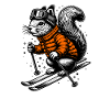 Skiing Squirrel