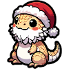 Cute Bearded Dragon Christmas