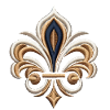 Elegant Fleur-de-Lis Embroidery