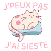 J'peux pas j'ai sieste