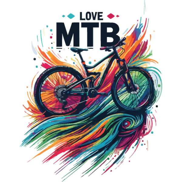 Koszulka "Love MTB - Miłość do roweru górskiego:"
