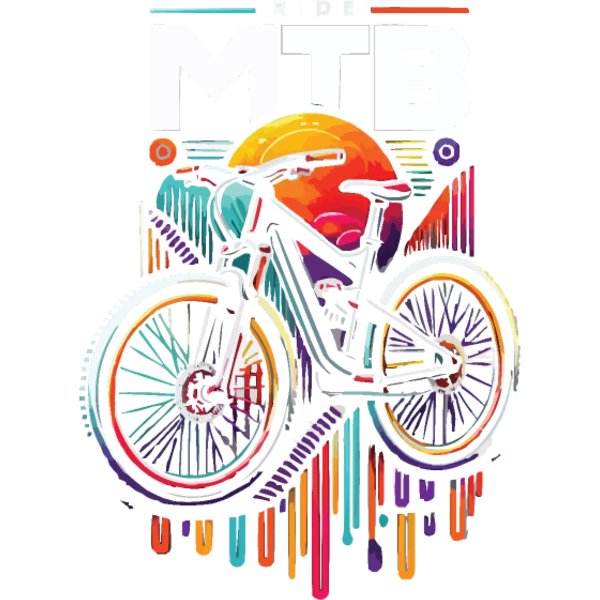 Koszulka "Ride MTB - projekt dla fanów rowerów górskich MTB"